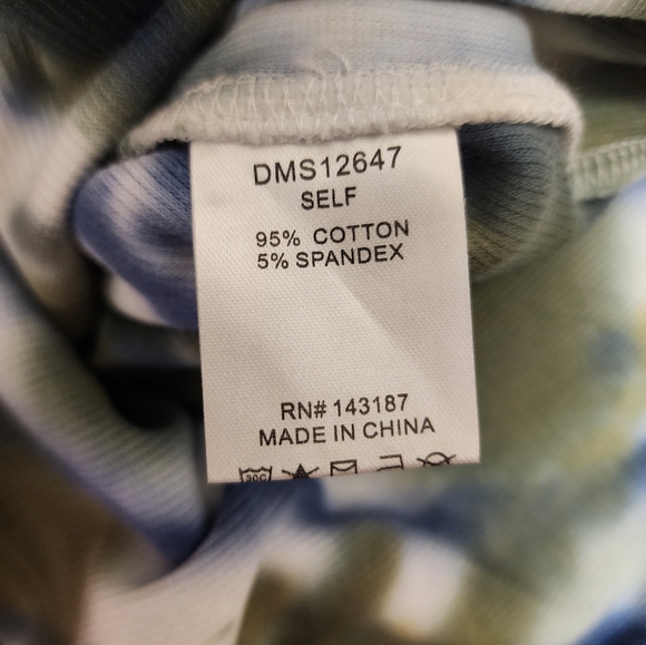 Tie Dye Ribbed Midi Skirt - Picture 6 of 6